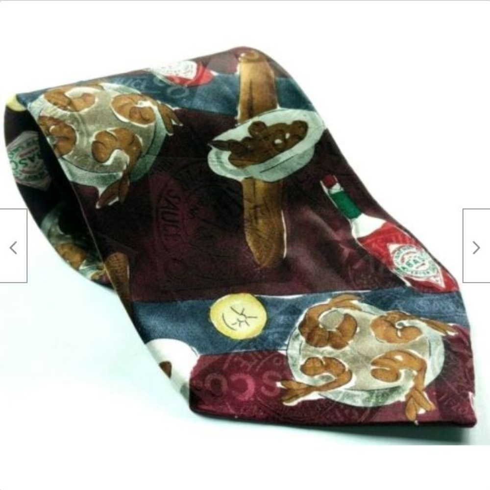 Tabasco Seafood Shrimp Cocktail Silk Tie